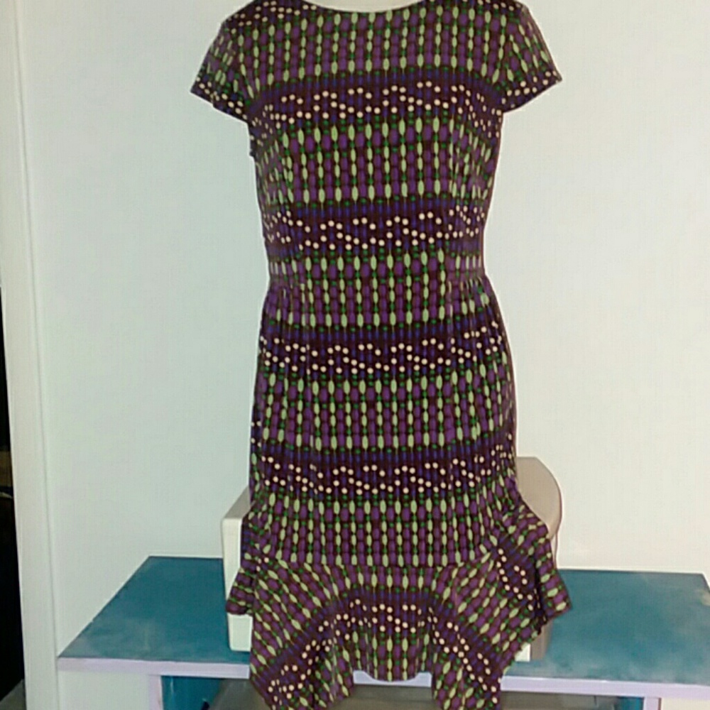 70s Pattern Dress - Picture 1 of 8